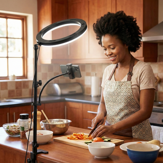 Kit Support de Bureau Overhead avec Ring Light 10" (26cm)