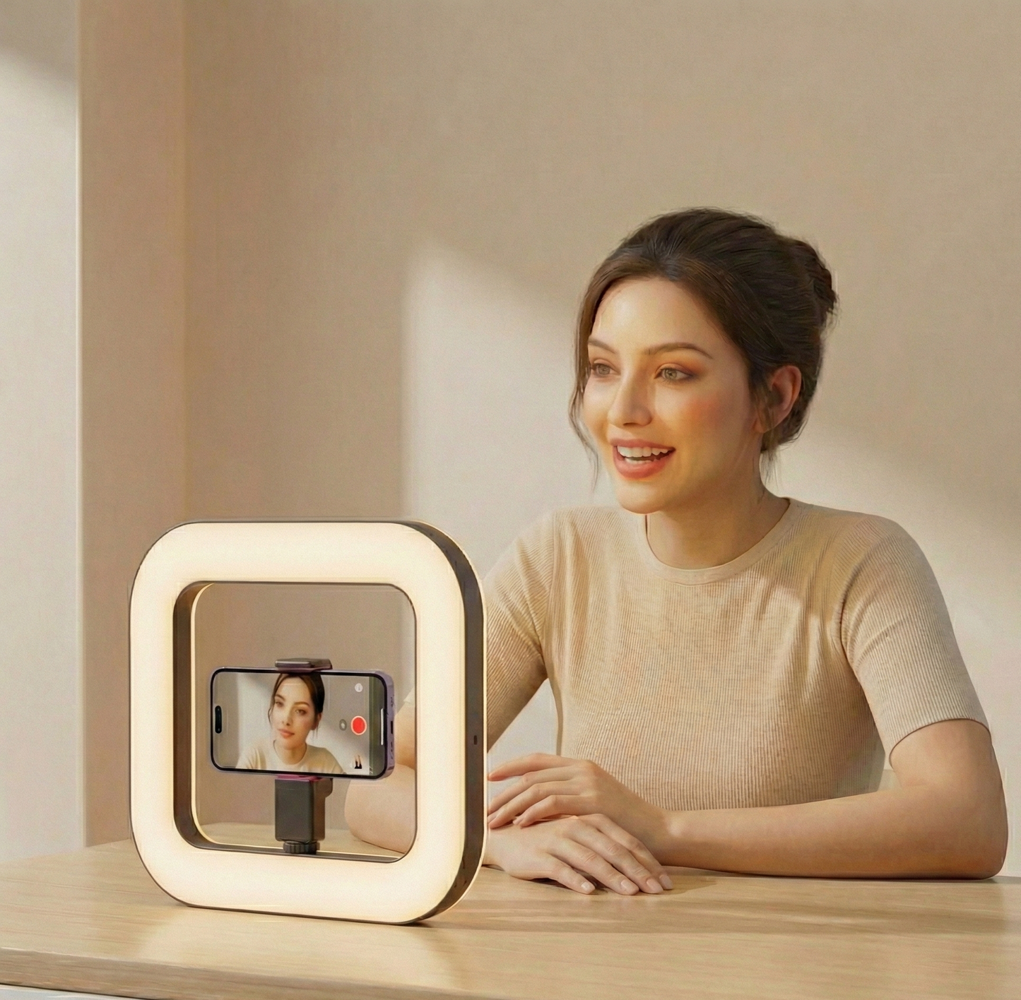 Kit Vlogging Portable Sans Fil | Anneau Lumineux Pro 8000mAh | 20W