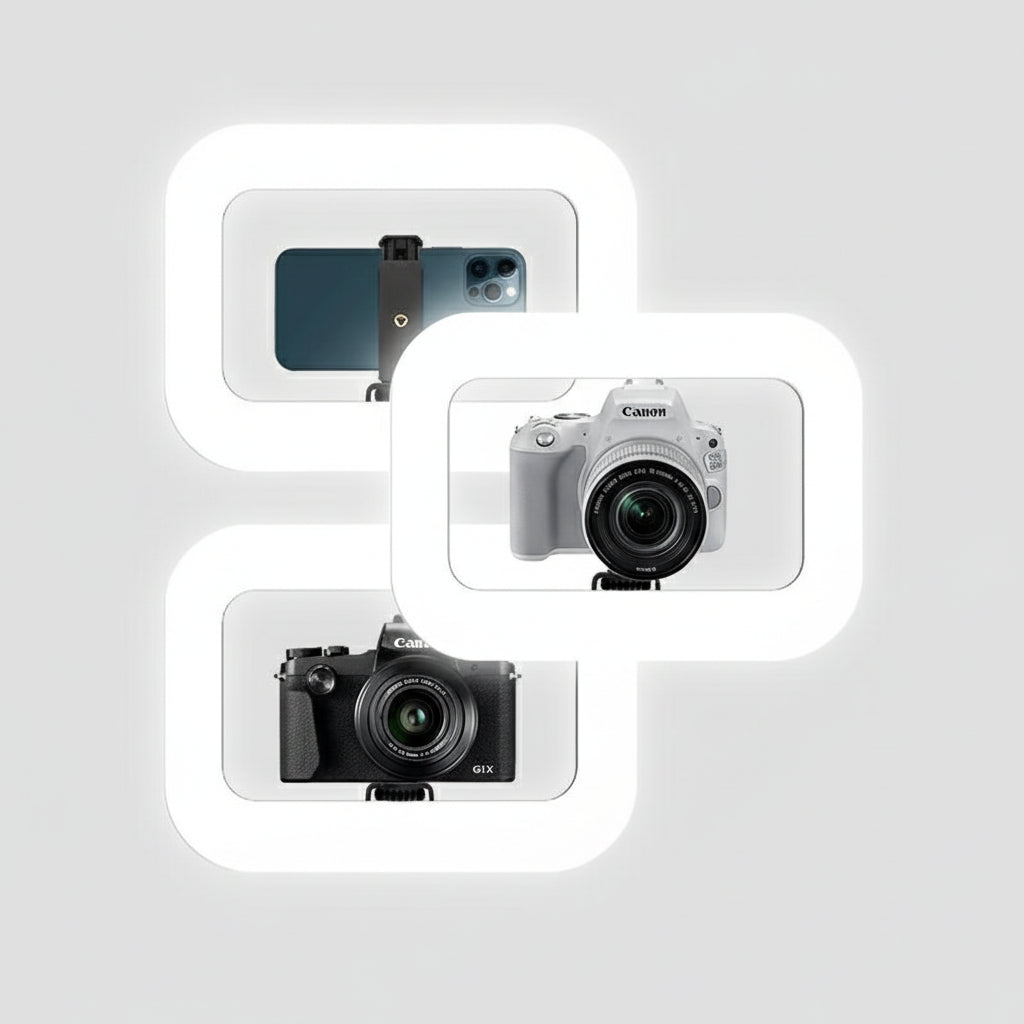 Kit de Vlogging 3-en-1 Rechargeable