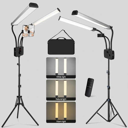 Lampe Studio Bicolore 3200K-5600K Double Bras LED
