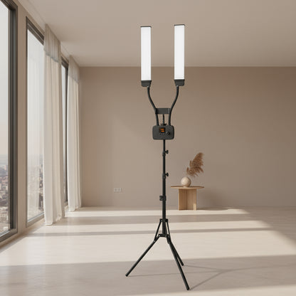 Lampe Studio Bicolore 3200K-5600K Double Bras LED