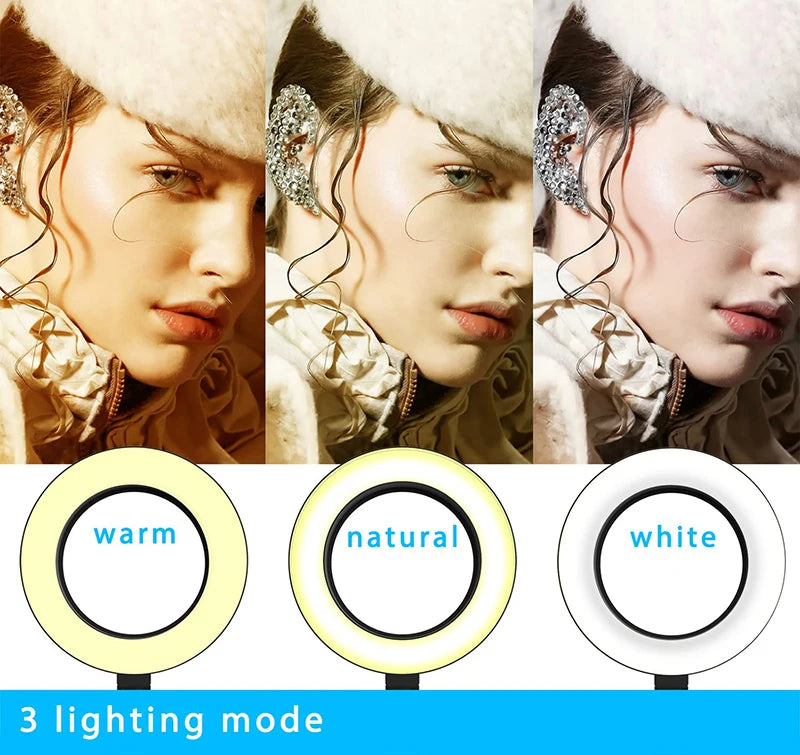 Support Téléphone "Overhead" avec Ring Light