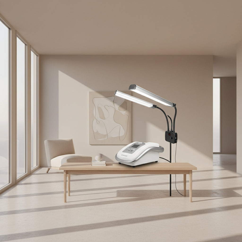 Lampe Studio Bicolore 3200K-5600K Double Bras LED