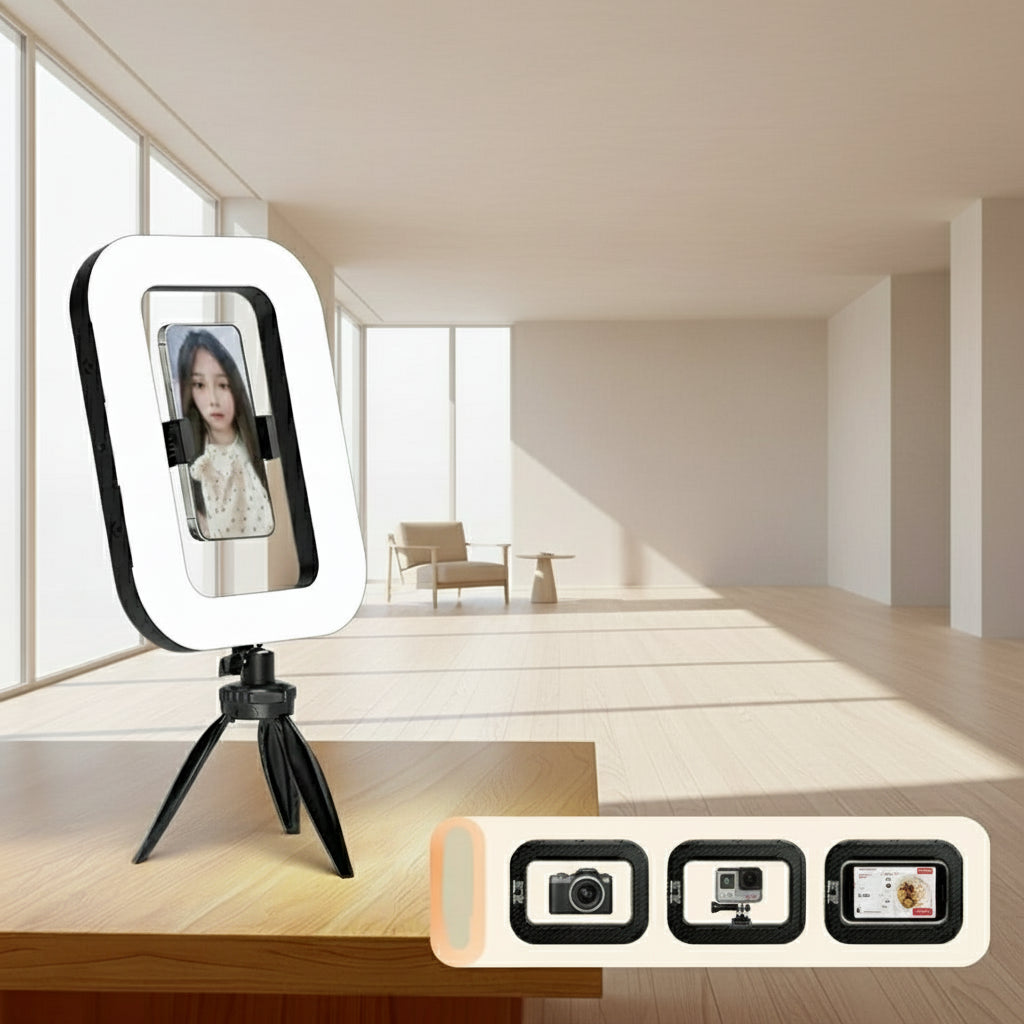 Kit de Vlogging 3-en-1 Rechargeable