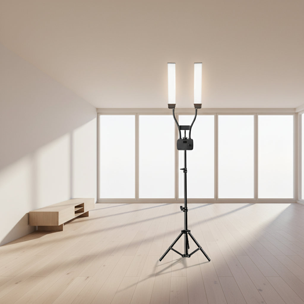 Lampe Studio Bicolore 3200K-5600K Double Bras LED