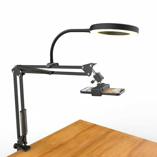Support Téléphone "Overhead" avec Ring Light